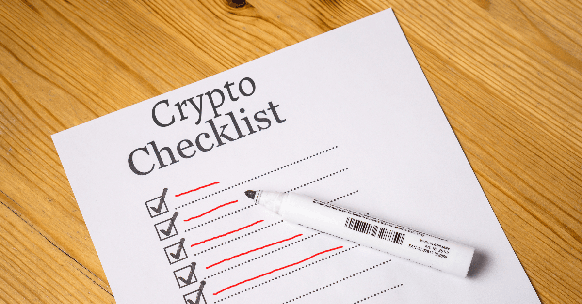 the 2023 crypto checklist